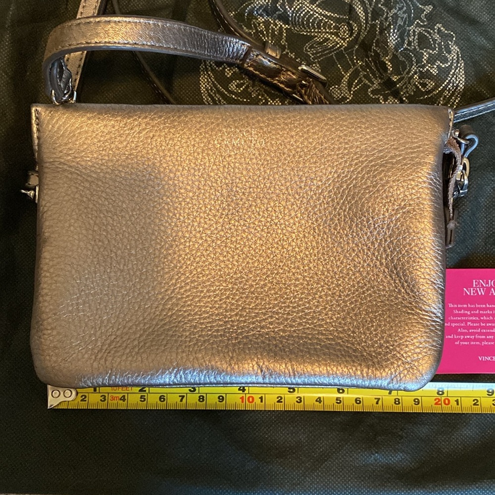 Vince Camuto gold (bronze) leather cross body bag - Picture 13 of 14